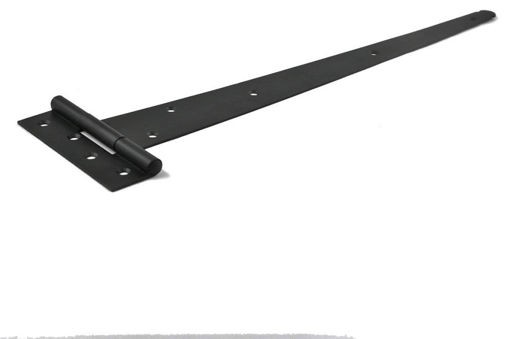 T Strap Door Hinge RSF Black Iron Light Duty 19" Pack of 3 |