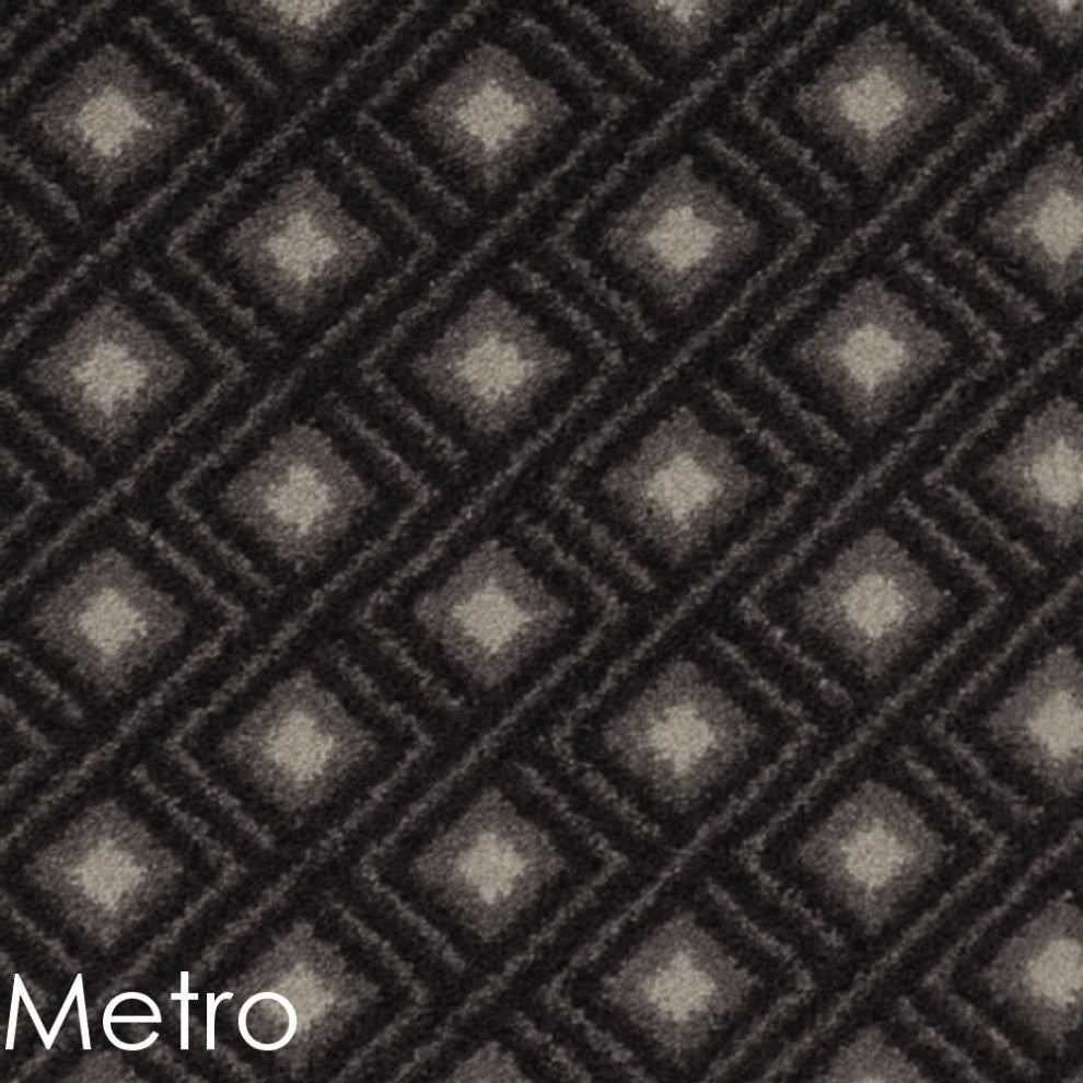 Diamond Design 3/8 Thick Indoor Area Rug Carpet, Metro, 7x9