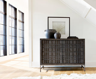 Lifestyle photo: chest shown in a real room environment