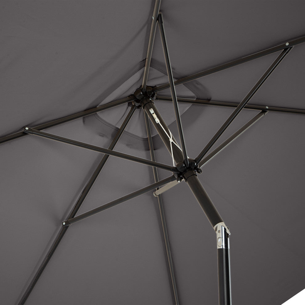 Pure Garden 10' Rectangular Patio Umbrella, Gray