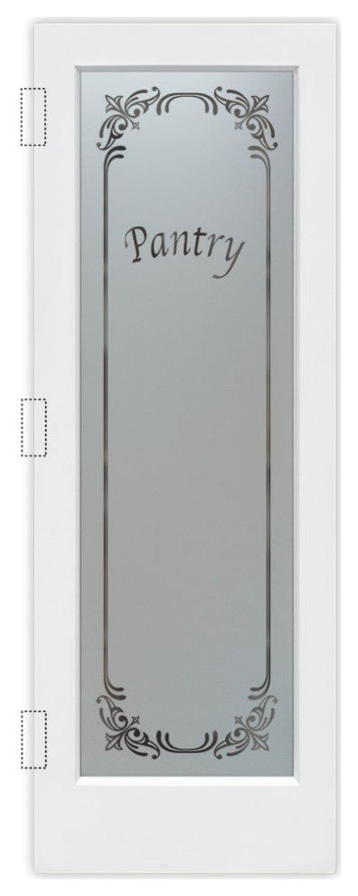 Pantry Door - Lenora - Primed - 24" x 84" - Book/Slab Door