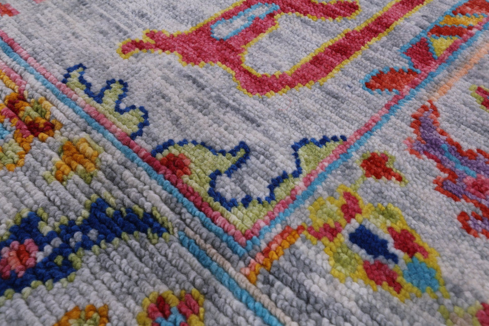 Turkish Oushak Handmade Wool Rug 6' 0" X 8' 9" - Q14843