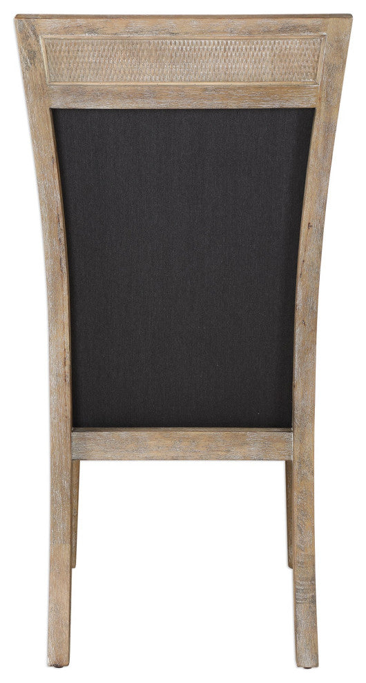 Uttermost Encore Dark Gray Armless Chair