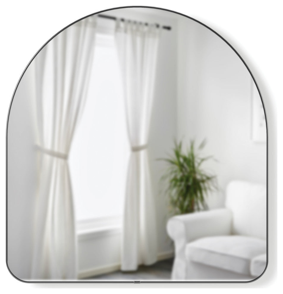 Umbra Hubba Arched Mirror 34 x 36" Metallic Titanium