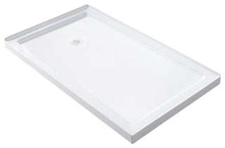 Langham 48"x77.5" Completely Frameless Sliding Shower Door, Chrome, Left Base