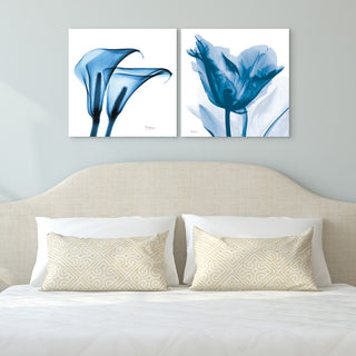 "Tulip & Lililes"Frameless Floating Panel Graphic Wall Art, 24"x24"