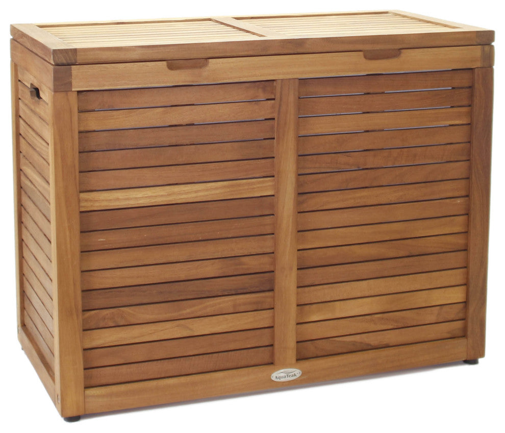 Spa Medium-Size Double Teak Laundry or Storage Hamp