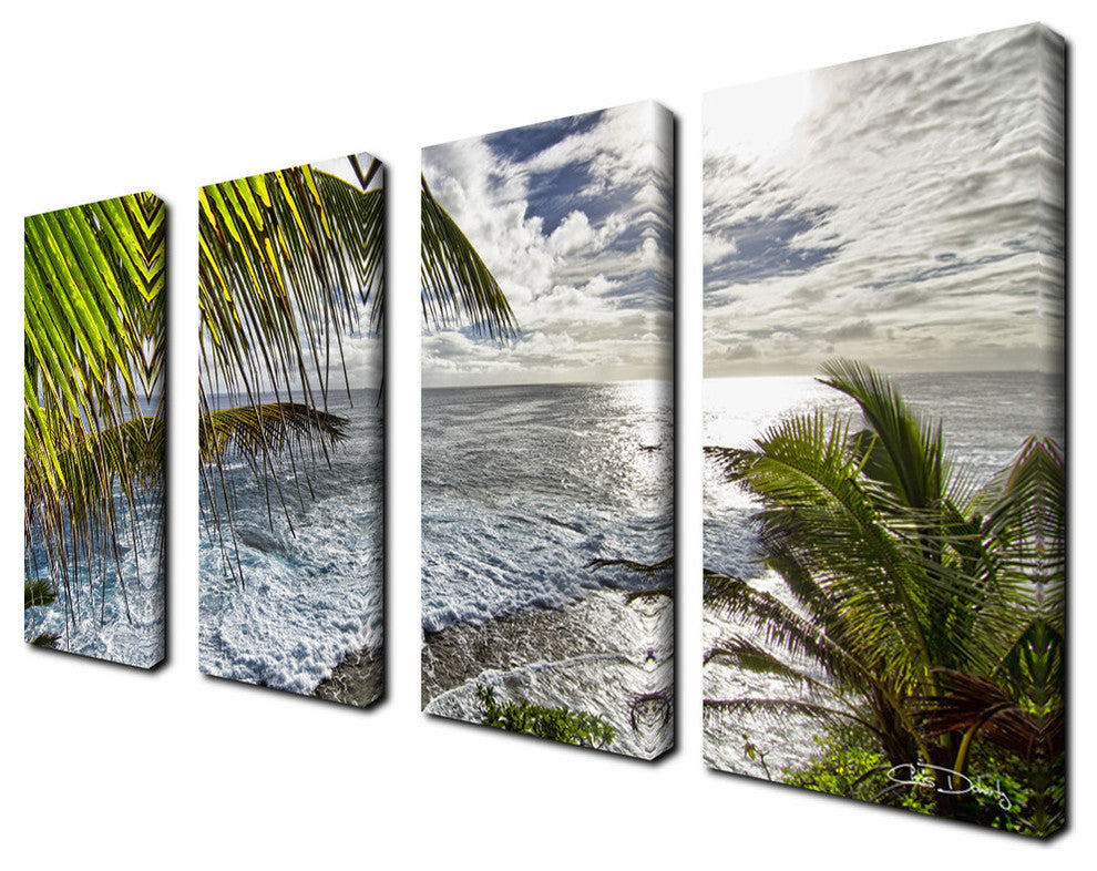 Ready2hangart Chris Doherty 'Palms View' 4-piece Canvas Wall Art
