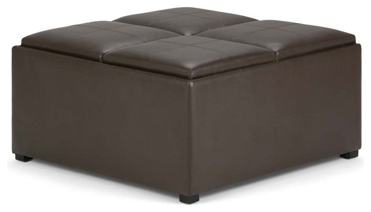 Avalon Square Coffee Table Storage Ottoman