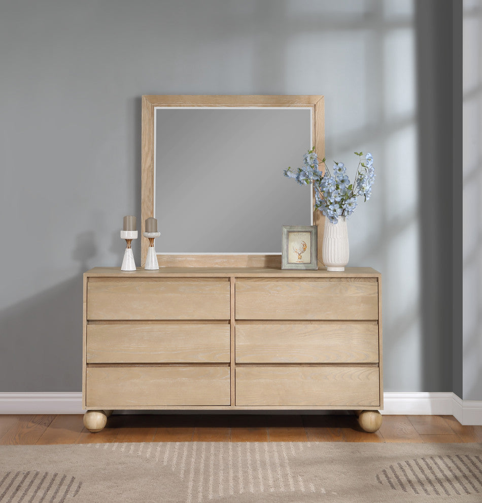 Kent Bedroom Set, Natural, Mirror