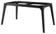 63" Dining Table, Rectangular, White Black, Wood, Artificial Marble, Modern