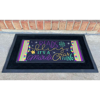 Doormat Insert, Beads And Bling