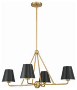 Xavier 4-Light Vibrant Gold Chandelier
