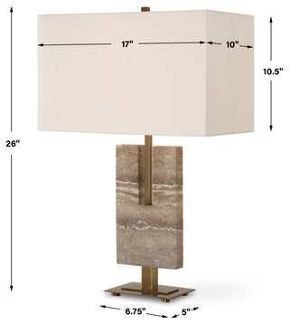 Uttermost Turning Point Travertine Table Lamp
