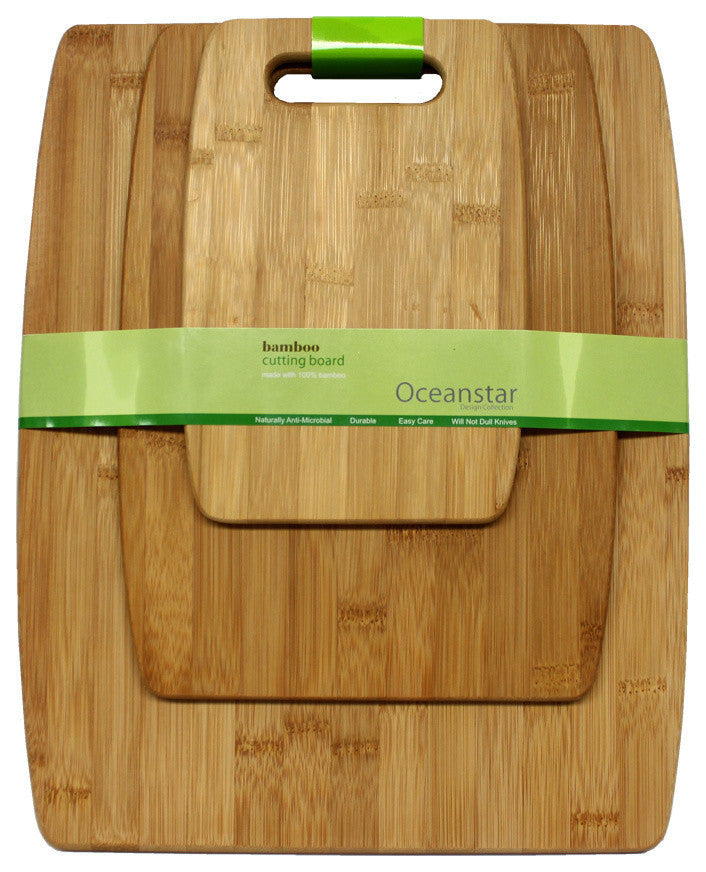Oceanstar 3-Piece Bamboo Cutting Board Set CB1156