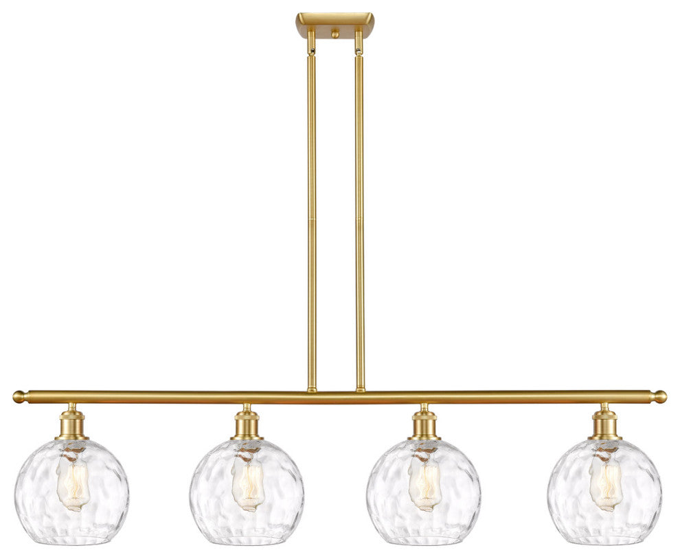 Innovations 516-4I-SG-G1215-8-LED 4 Light Island Light, Satin Gold