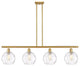 Innovations 516-4I-SG-G1215-8-LED 4 Light Island Light, Satin Gold