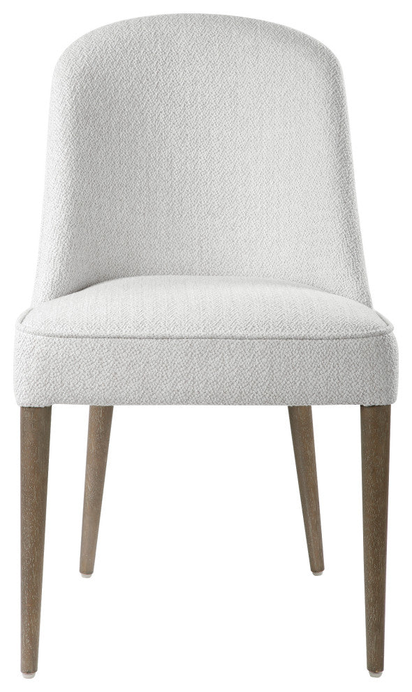Uttermost Brie Armless Chair, White,Set of 2