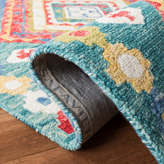 Safavieh Aspen Apn119Y  Rug, Green/Red, 7'0"x7'0" Round