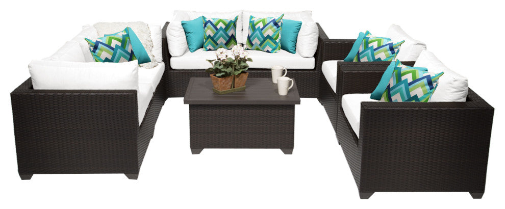 Belle 7 Piece Outdoor Wicker Patio Furniture Set 07c