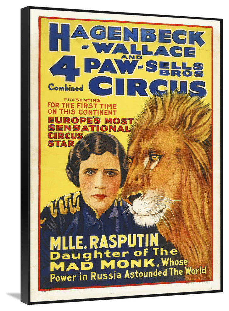 "4 Paw-Sells 1918" Stretched Canvas Giclee by Hollywood Photo Archive, 25x36"