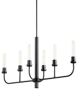 Quorum International 622-6 Sheridan 6 Light 35"W Linear - Matte Black