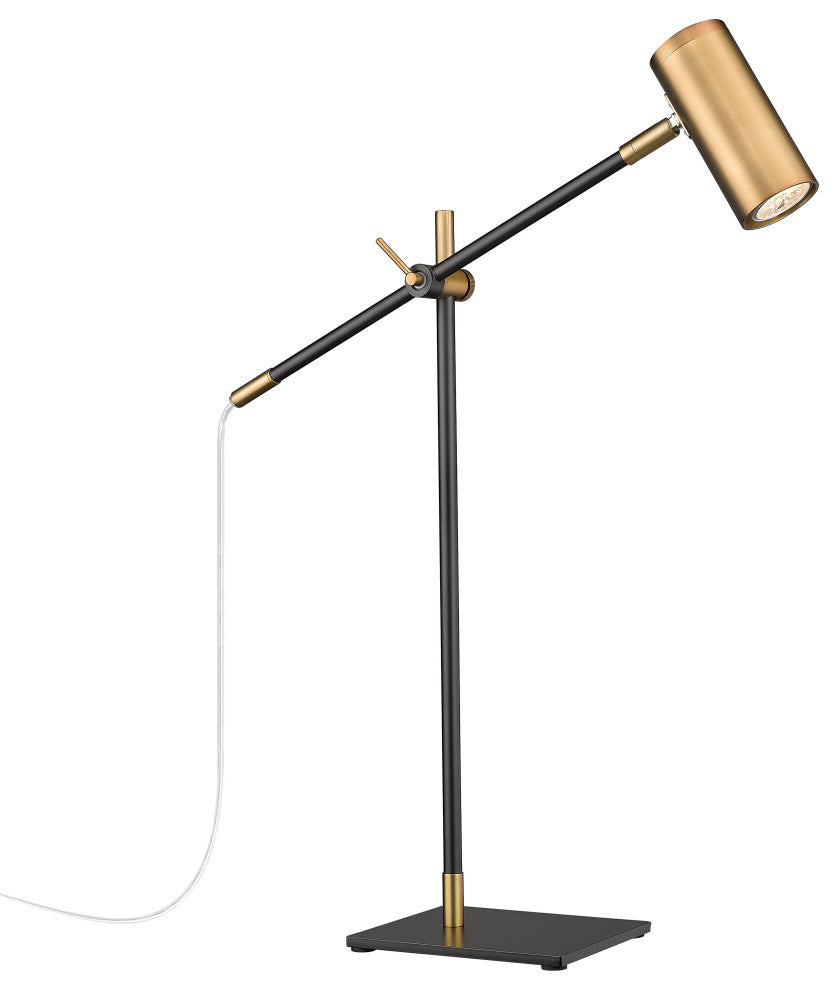 Zlite 814TL-MB-OBR 1-Light Table Lamp, Olde Brass