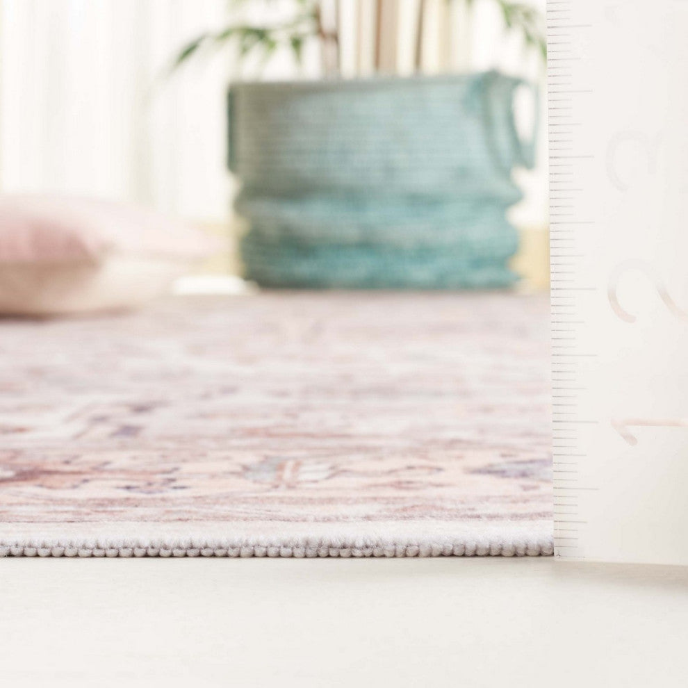 Safavieh Arizona Machine-Washable Collection ARZ520 Rug, Peach/Beige, 6'x9'