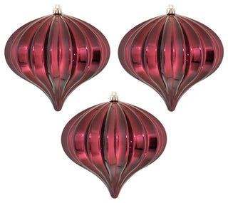 5.7" Burgundy Shiny Onion UV 3/Bag