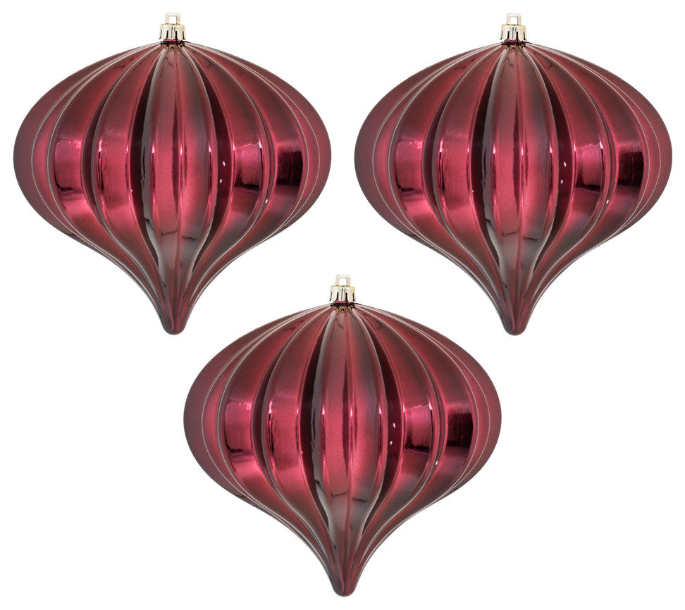 5.7" Burgundy Shiny Onion UV 3/Bag