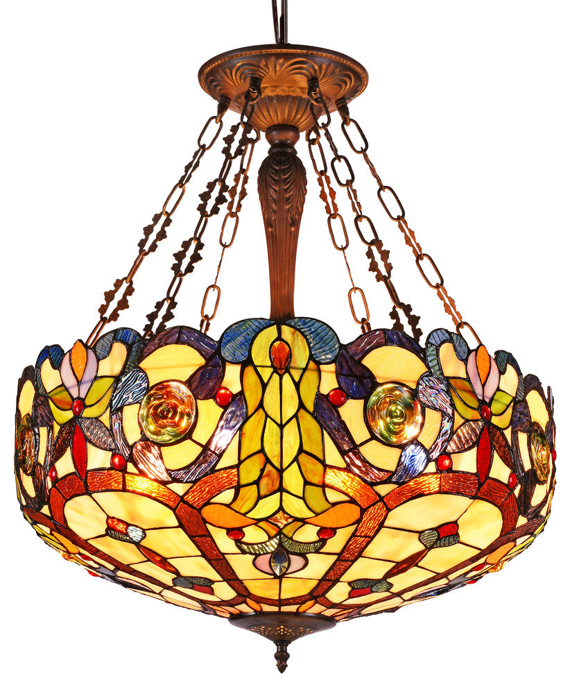 Halina 4-Light Inverted Ceiling Pendant 24"