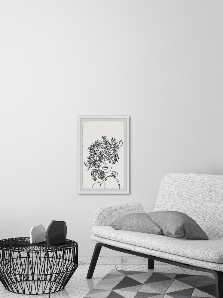 "Flower Is a Smile" Framed Painting Print, 8x12