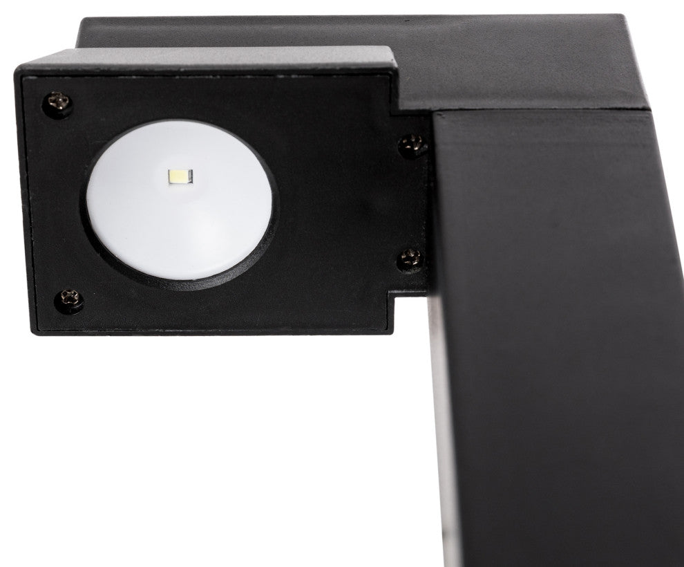 15"H Solar Powered SMD LED Pathway Ground Light, Set of 6