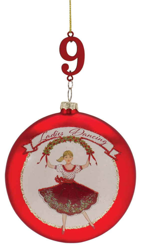 Twelve Days of Christmas Ornament, Set of 12