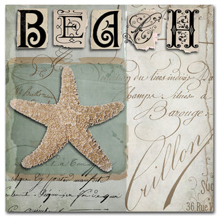 Color Bakery 'Beach Book II' Canvas Art, 14x14