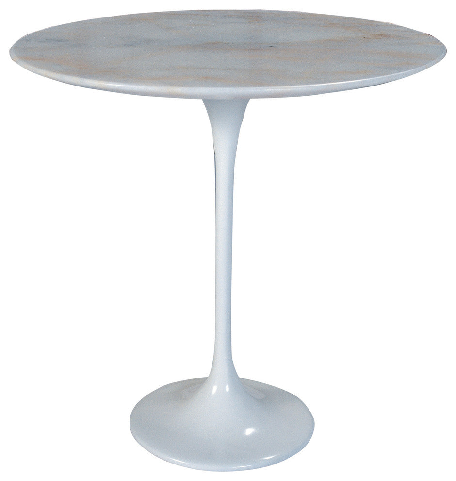 Jacob Side Table, White Marble