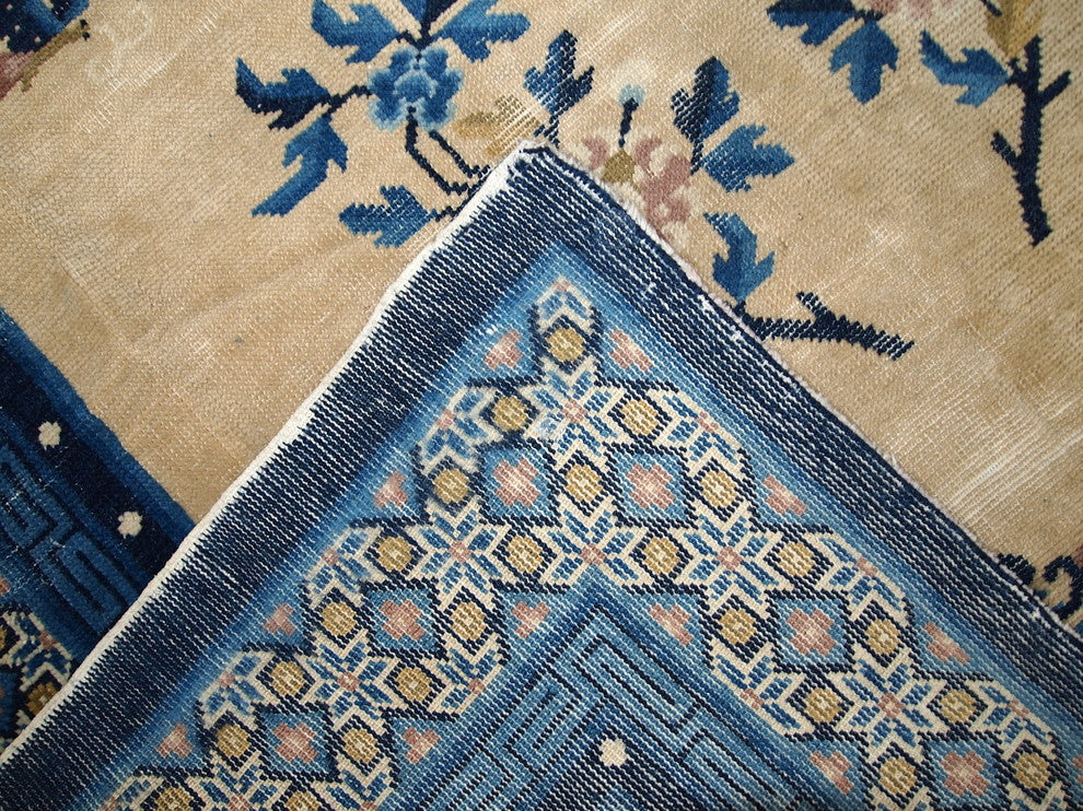 Consigned, Hand Made Antique Peking Chinese Rug 4.2'x6.3', 1880