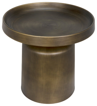 Lee Side Table, Aged Brass