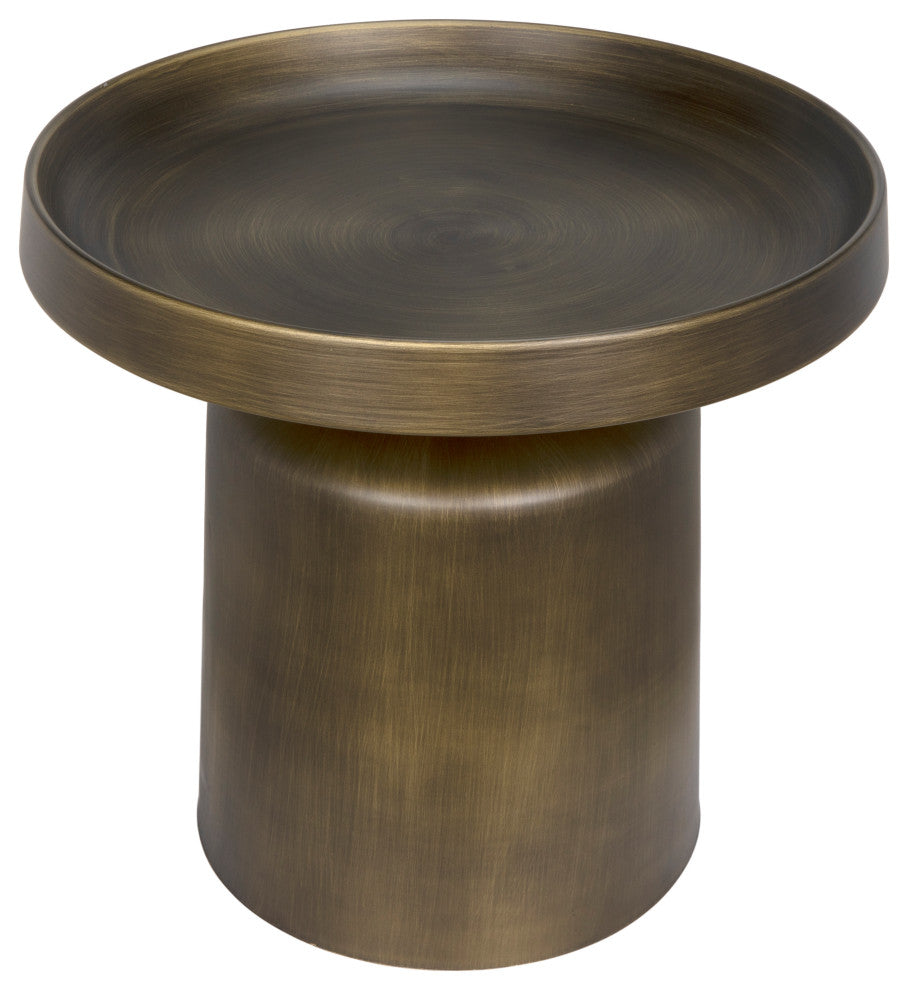 Lee Side Table, Aged Brass