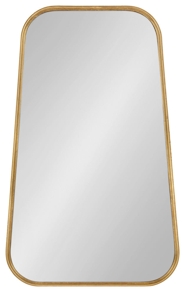 Caskill Framed Cowbell Wall Mirror, Gold, 20x32