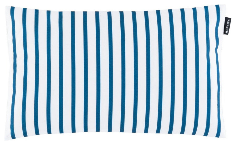 Safavieh Nichelle Outdoor Pillow Navy 20" X 12"