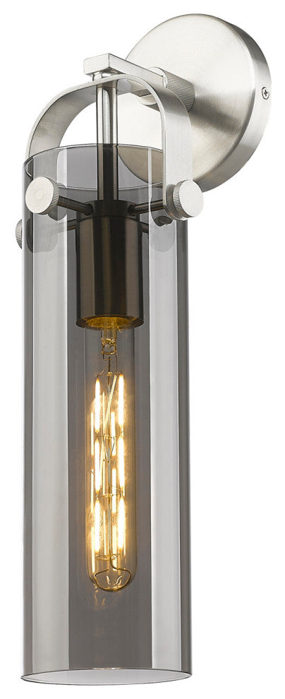 Innovations Lighting 413-1W-5-5 Pilaster Sconce Pilaster 5" Tall - Satin Nickel
