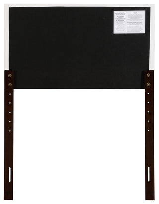 Novo Faux Leather Headboard, White, Twin