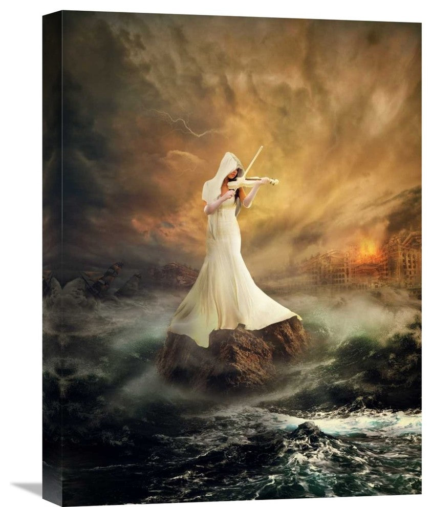 "Rhythm Of The Storms" Stretched Canvas Giclee by Rooswandy Juniawan, 17"x22"