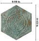 Zinc Hex Green Decor Porcelain Floor and Wall Tile