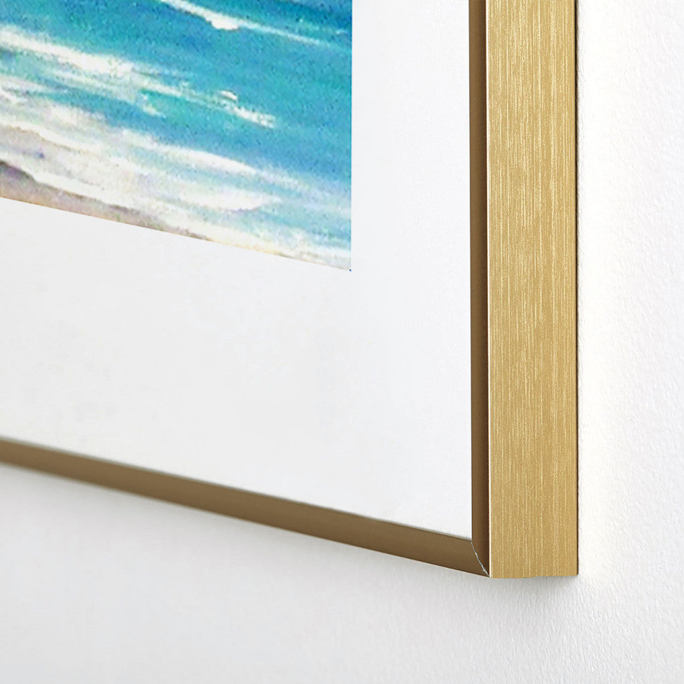 Rosie Brown Beach 1 Metal Framed Art Print