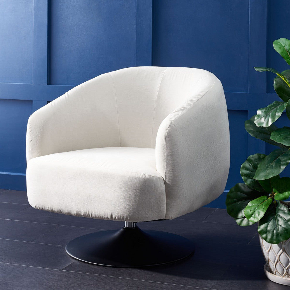 Safavieh Ezro Upholstered Accent Chair, Creme