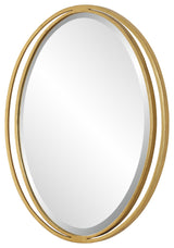 Uttermost Rhodes Gold Oval Mirror
