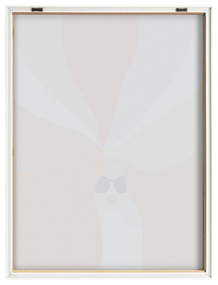 Blake Rainbow Girl Framed Printed Glass by Dominique Vari, Natural 18x24