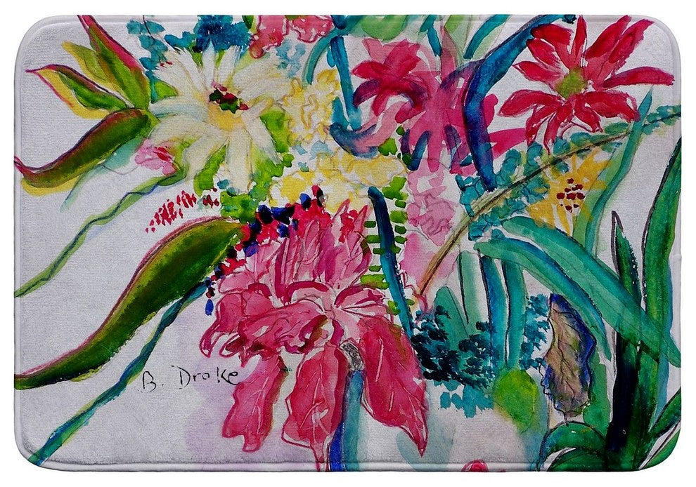 Multi Florals Bath Mat 24x36